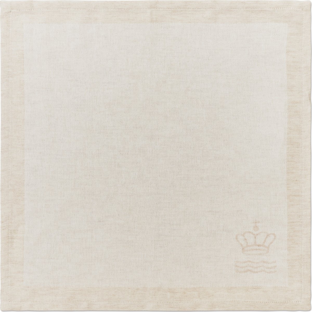 Royal Copenhagen Waves Serviet 45x45, råhvid, 2stk