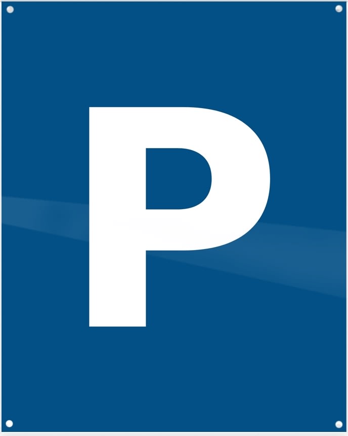 Skilt | Parkering | 20x25 cm