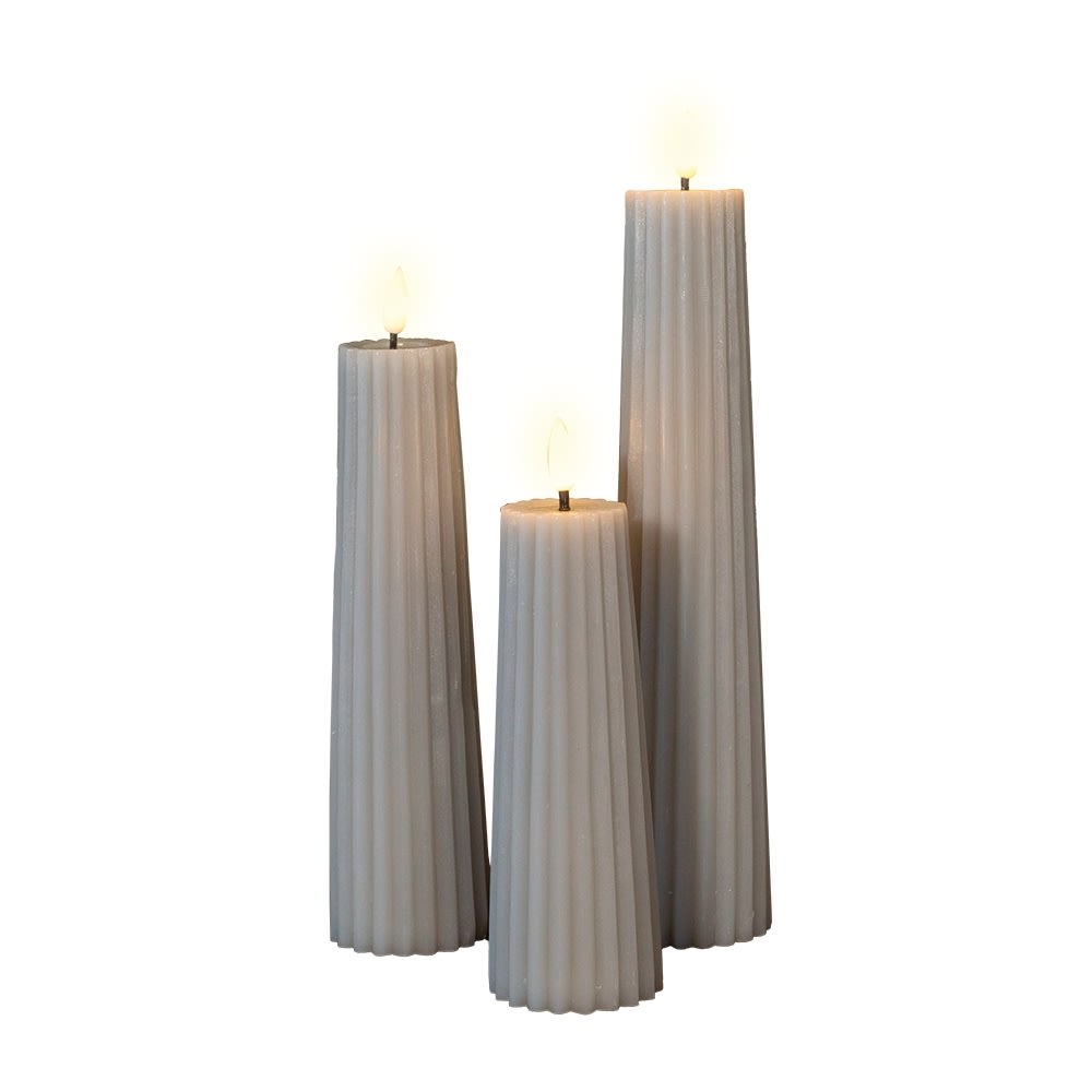 Fjord Denmark Keglelys, 3 stk., sandstone