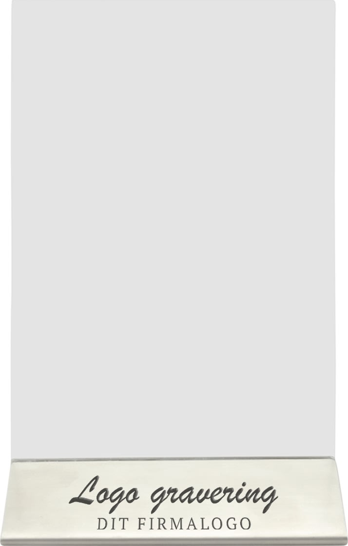 Securit Brochuredisplay | Stål fod | A6 | Logo