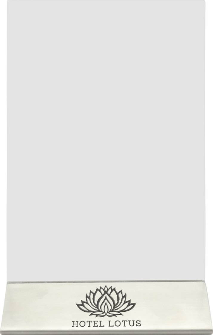 Securit Brochuredisplay | Stål fod | A6 | Logo