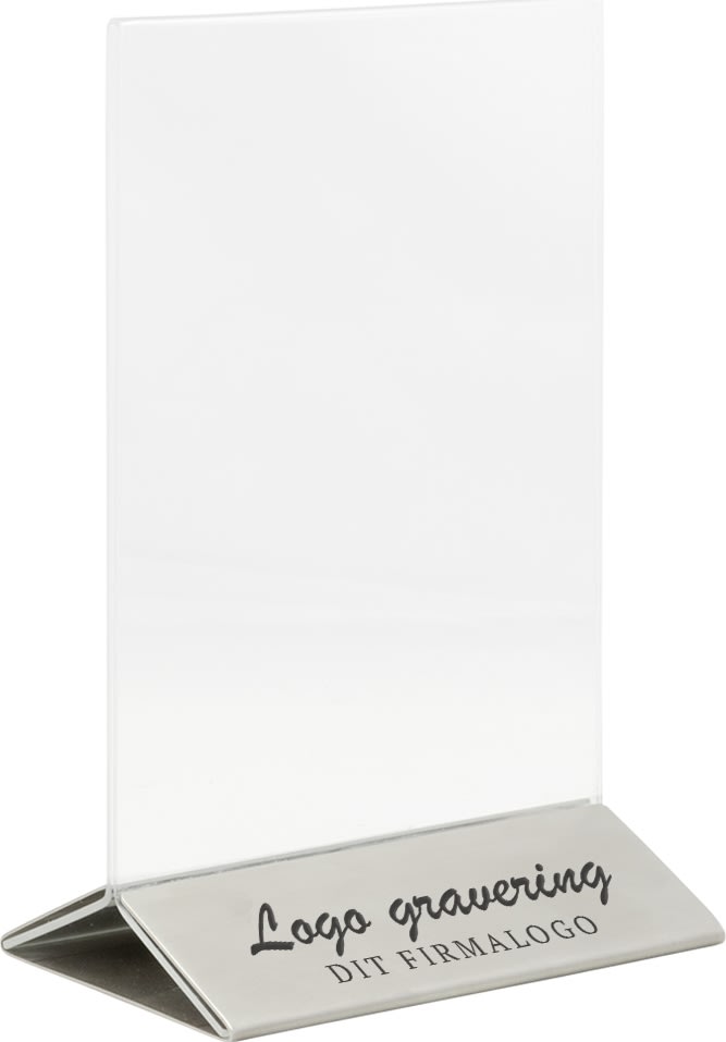 Securit Brochuredisplay | Stål fod | A6 | Logo