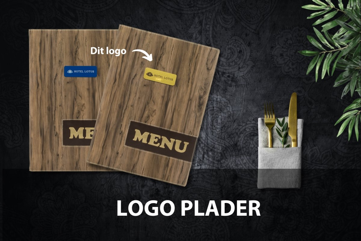 Securit Design Menukort | A4 | Wood | Logo