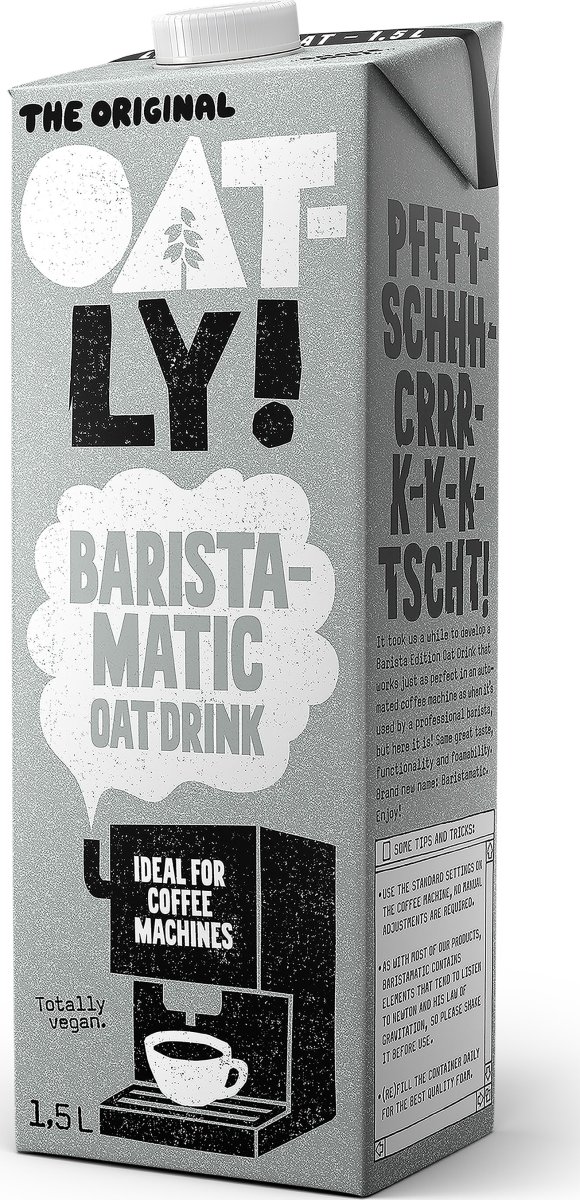 Oatly Oat BaristaMatic, 1,5 L