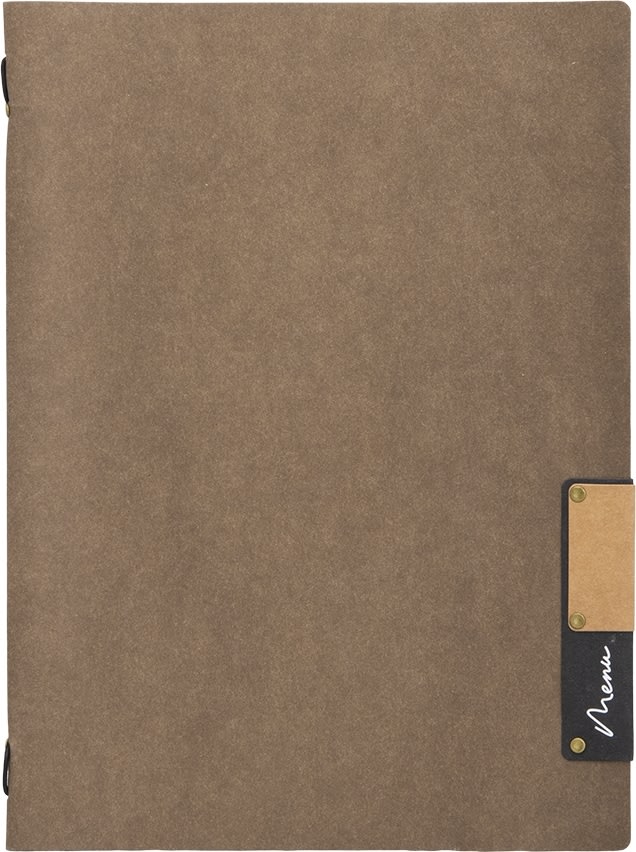 Securit Nature Menukort | A4 | Brun | Logo