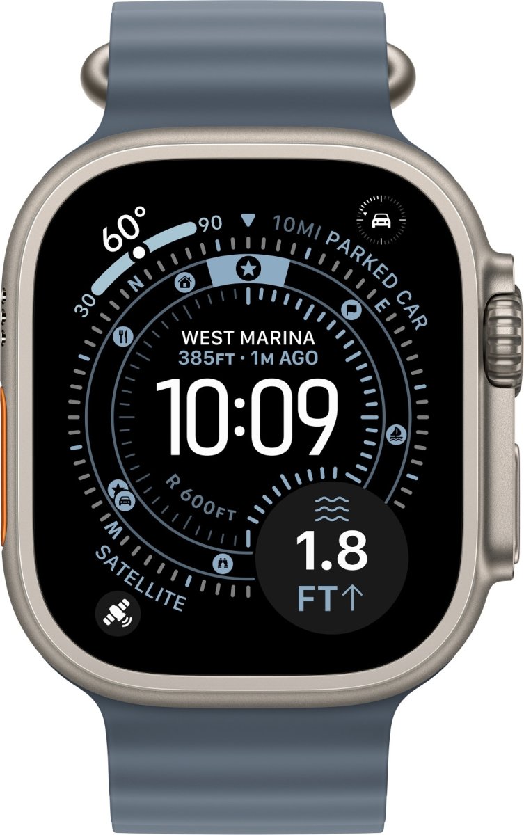 Apple forlænger til Ocean-rem, stålblå, 49 mm