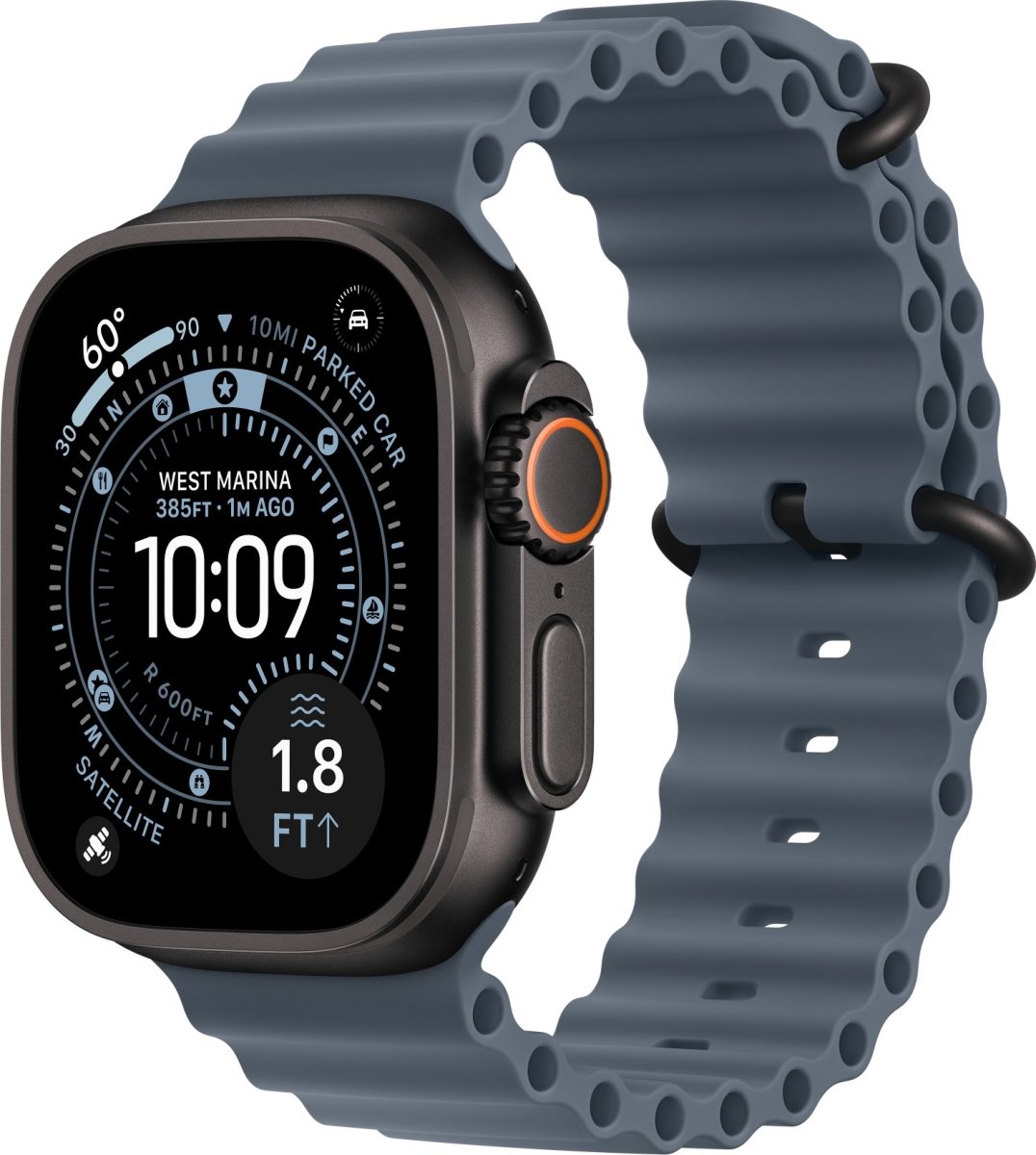 Apple Forlænger til Ocean-rem, Stålblå, 49 mm