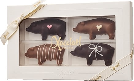 Xocolatl Marcipangrise 4 stk, 100g