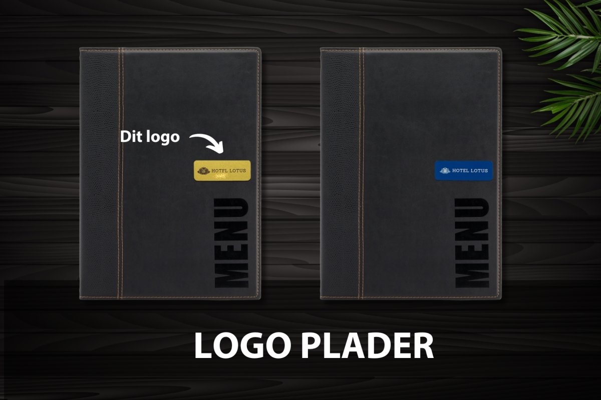 Securit Trendy Menukort | A4 | Sort | Logo