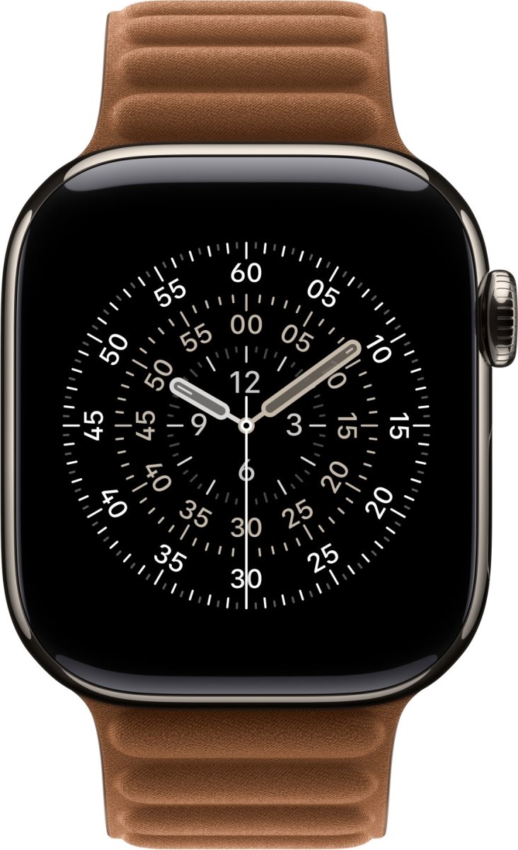 Apple Magnetisk ledrem, karamel-farvet, 42 mm -M/L