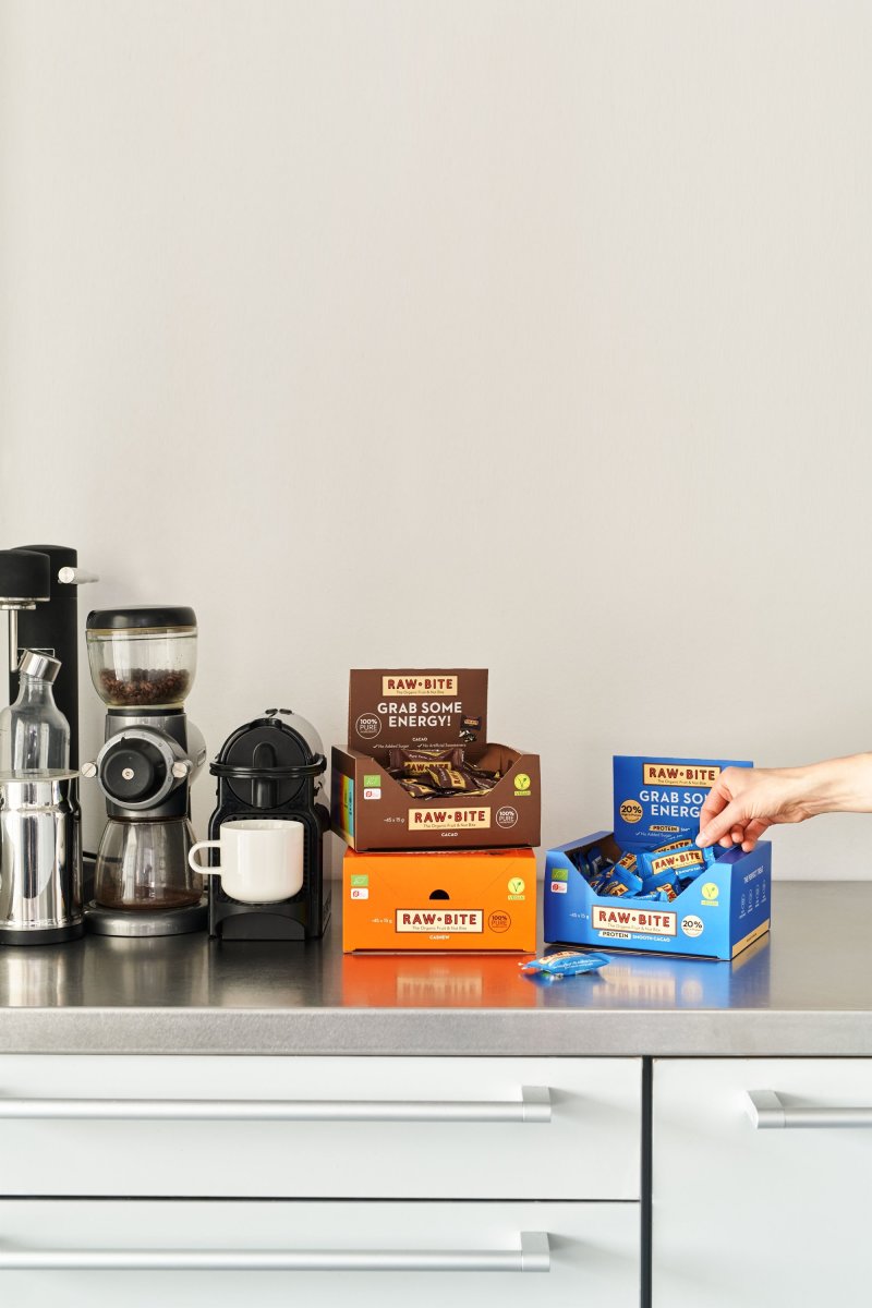 Rawbite Cashew Officebox, 45 bites á 15 g