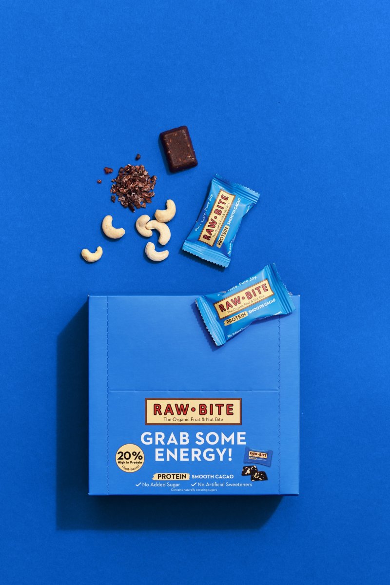 Rawbite Protein Cacao Officebox, 45 bites á 15 g