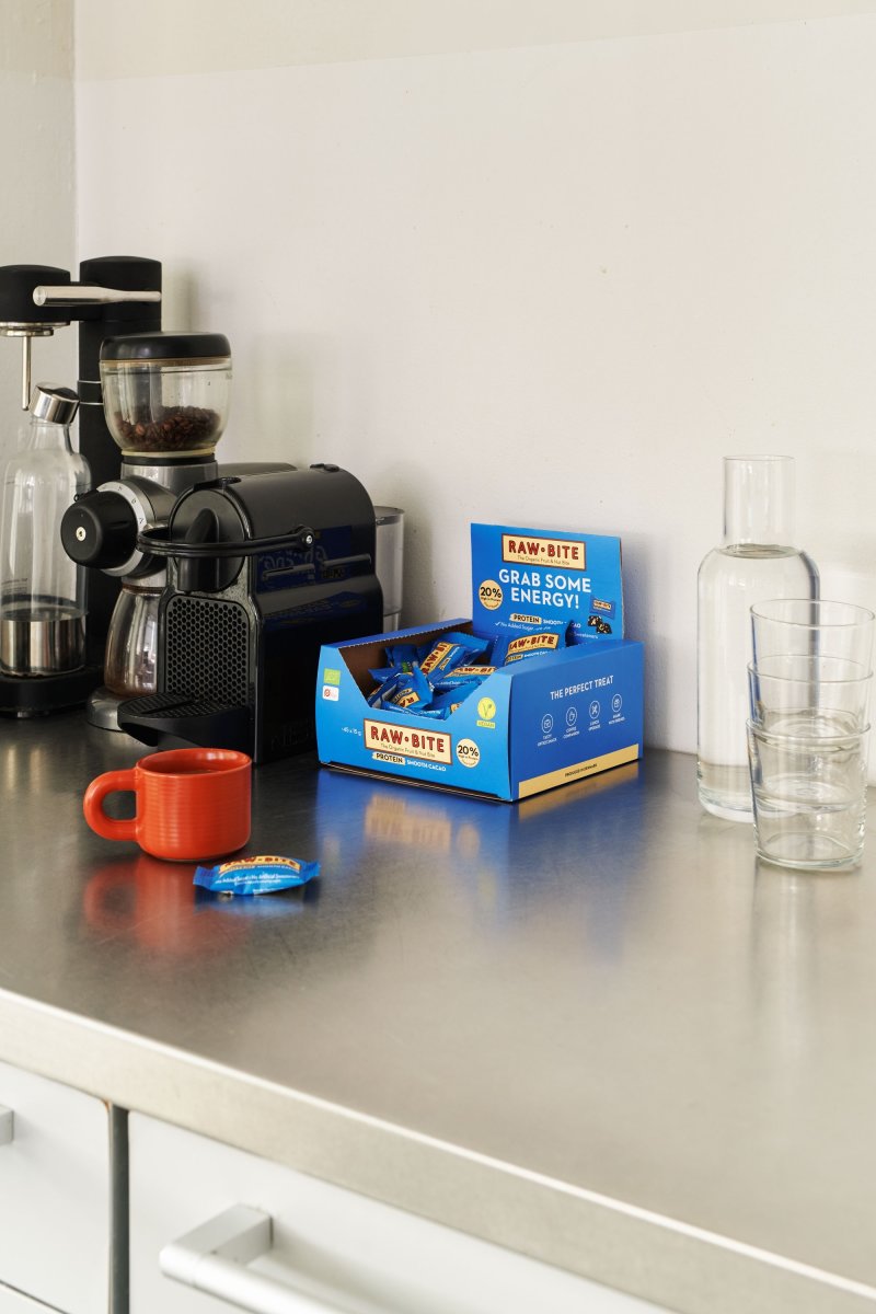 Rawbite Protein Cacao Officebox, 45 bites á 15 g