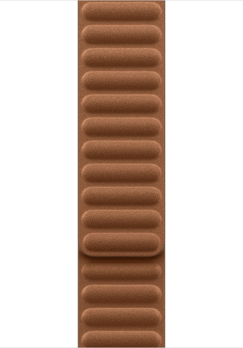 Apple Magnetisk ledrem, Karamel-farvet, 46 mm -S/M