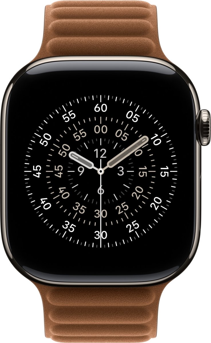 Apple Magnetisk ledrem, Karamel-farvet, 46 mm -M/L