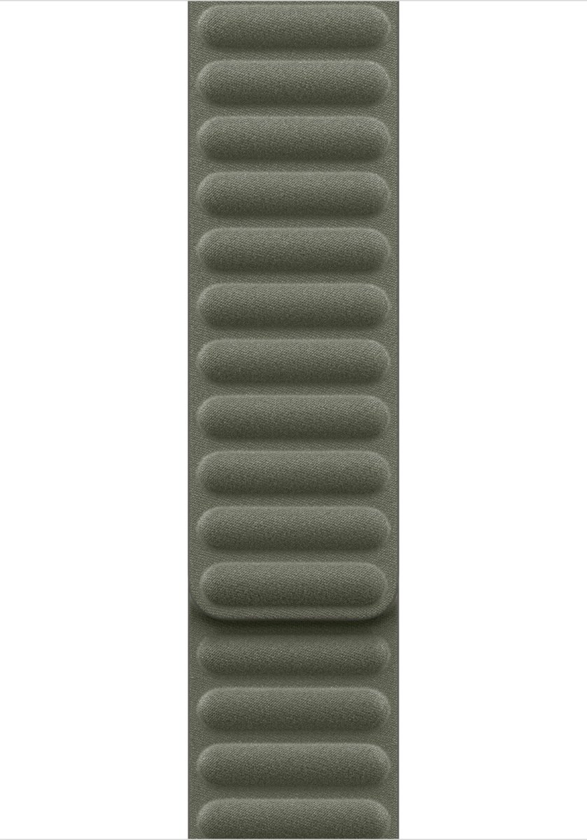 Apple Magnetisk ledrem, Salviegrå, 46 mm - S/M
