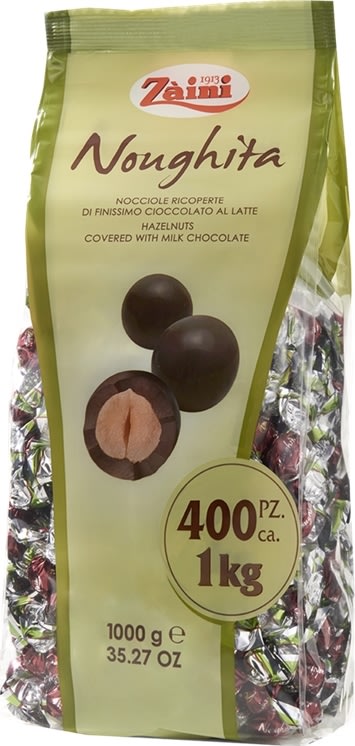 Noughita Mælkechokolade m. hasselnød, 1 kg