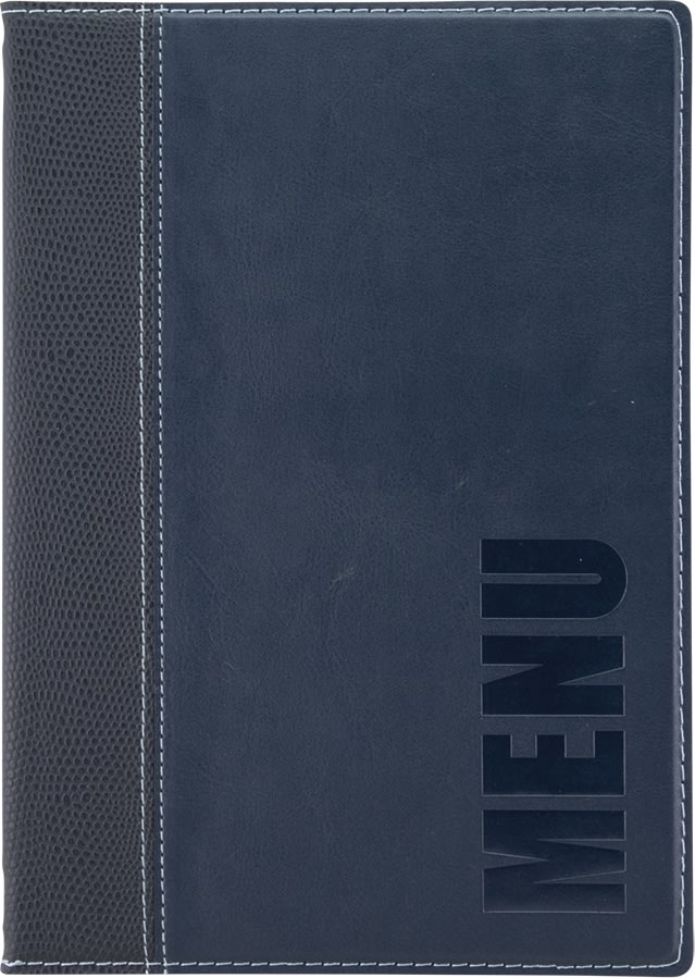Securit Trendy Menukort | A5 | Blå | Logo