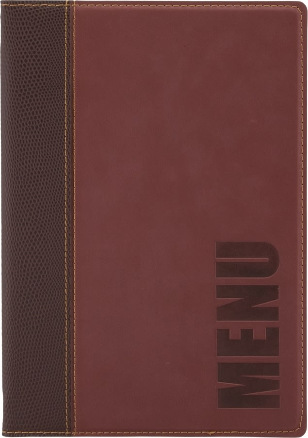 Securit Trendy Menukort | A5 | Vinrød | Logo