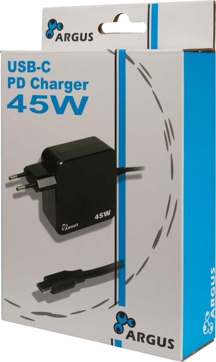 Inter-Tech PD-2045, Strømforsyningsadapter, 45Watt