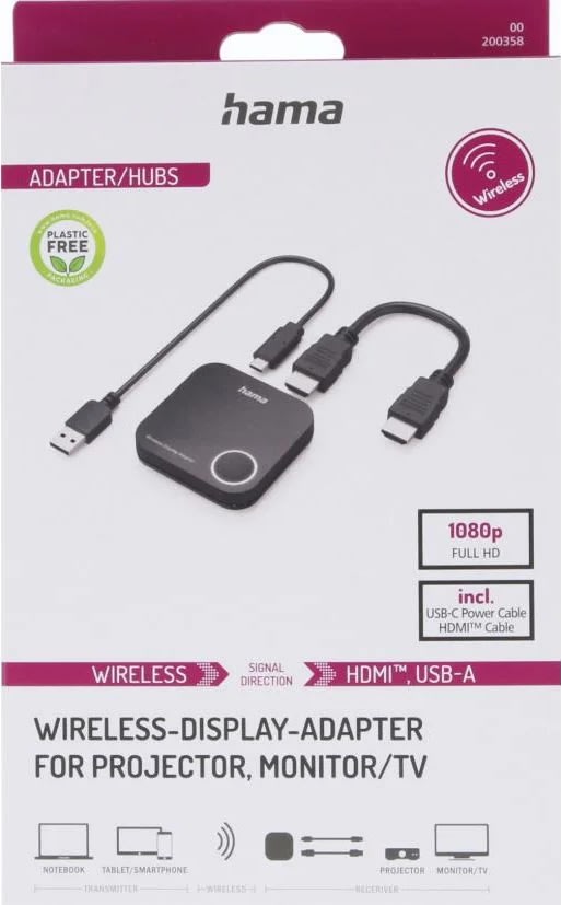 Hama Display Adapter HDMI Full HD 1080, Trådløs