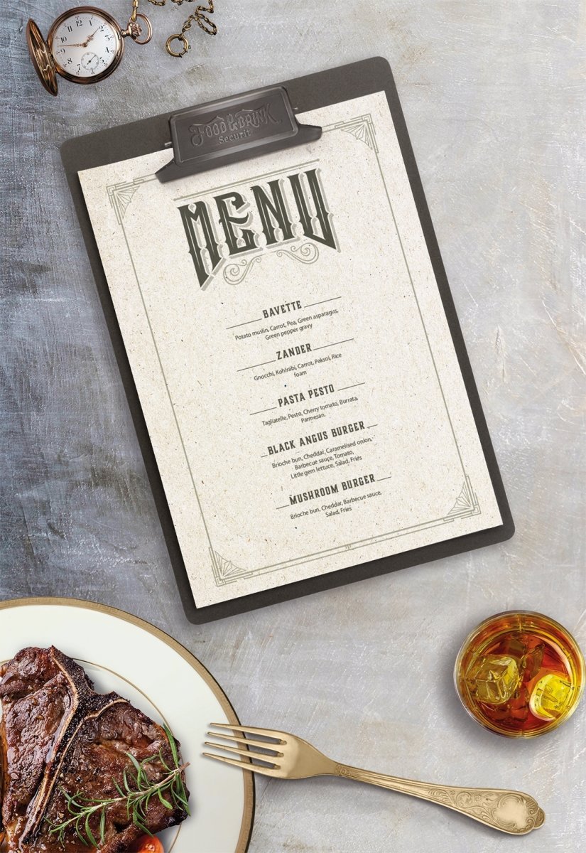 Securit Vintage Clip Menuholder | A4