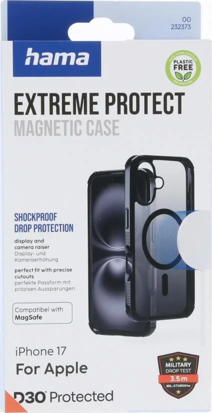 Hama Mobilcover Protect iPhone 17 MagCase, Sort