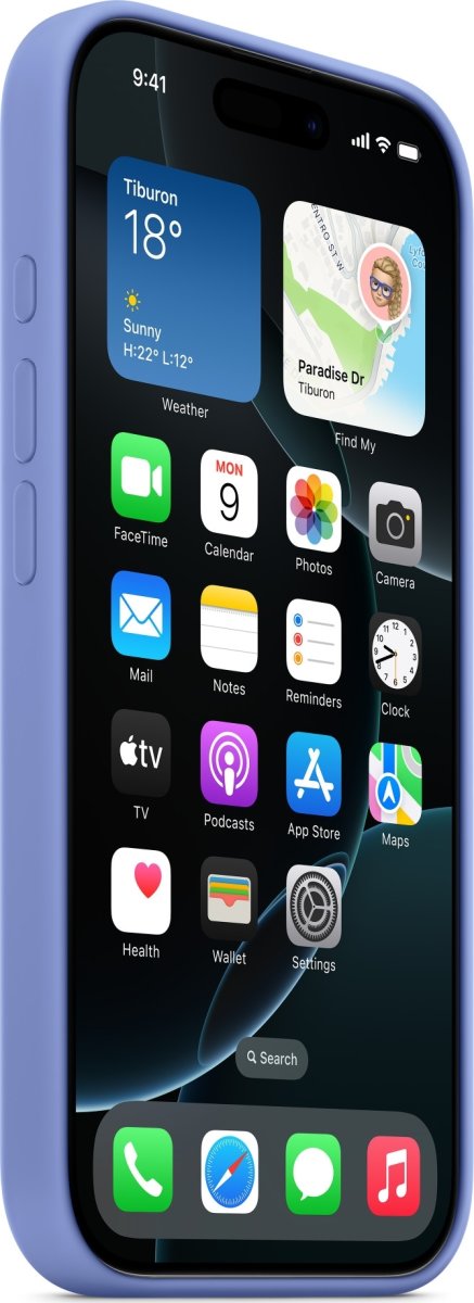 Apple iPhone 16 Pro silikone cover, blåviolet