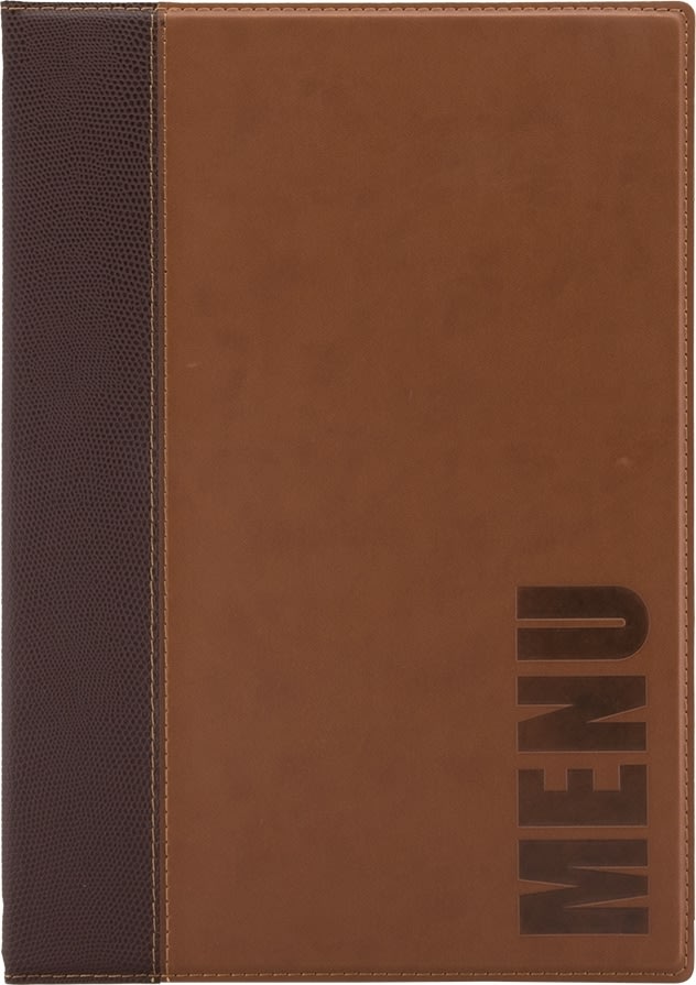 Securit Trendy Menukort | A4 | Brun | Logo | 20st