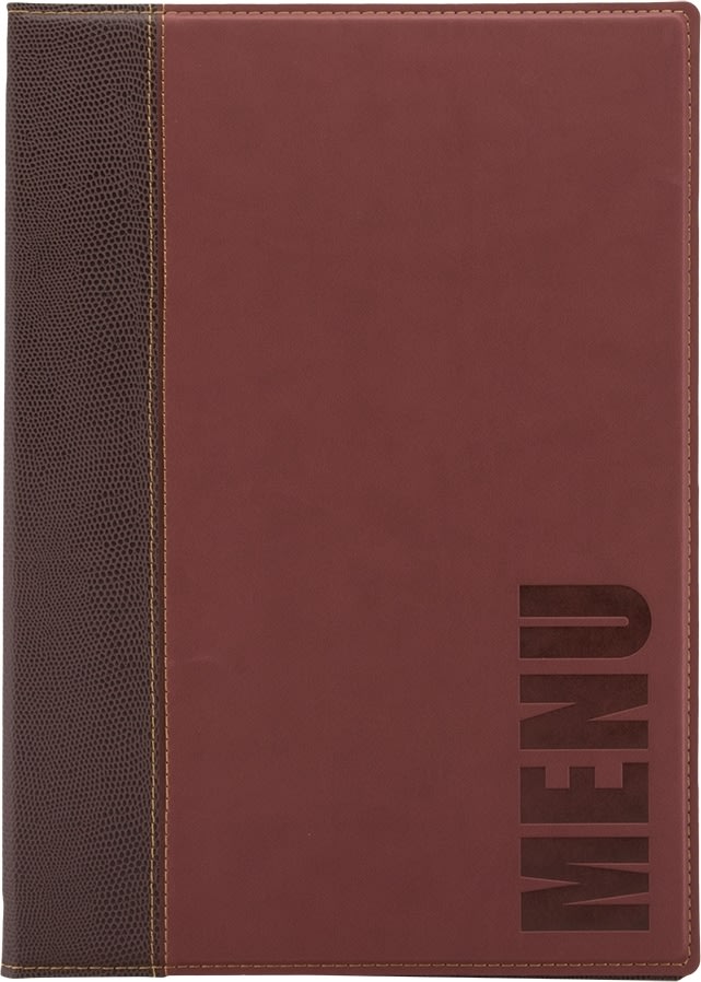 Securit Trendy Menukort | A4 | Rød | Logo | 20st