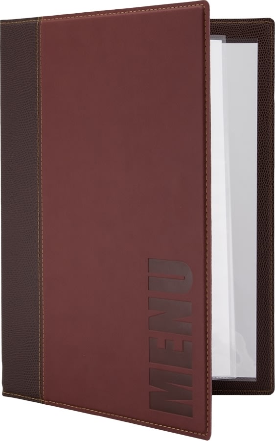 Securit Trendy Menukort | A4 | Rød | Logo | 20st