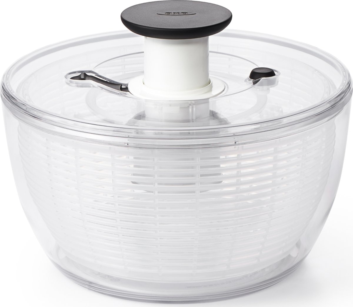 OXO Salatslynge stor, klar/hvid, Ø26cm.