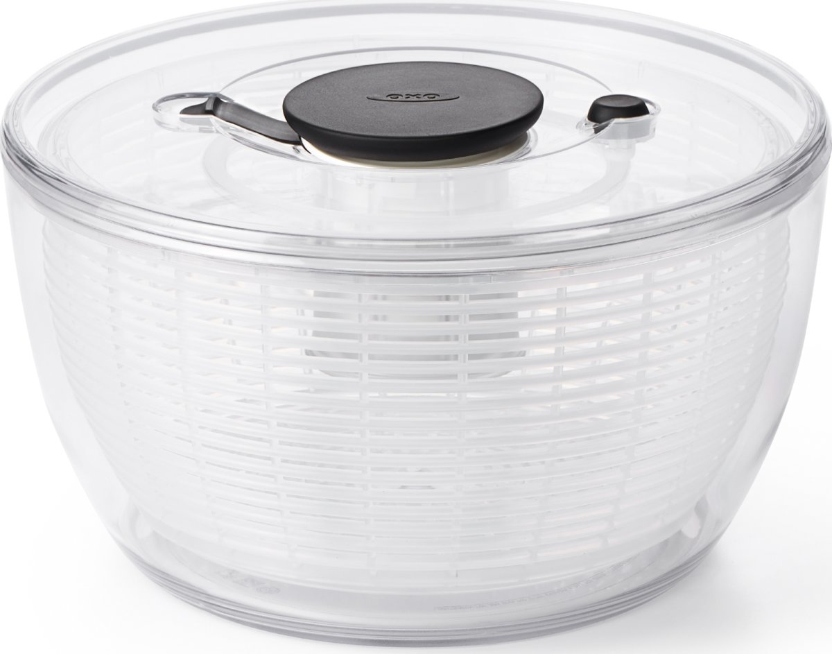 OXO Salatslynge stor, klar/hvid, Ø26cm.