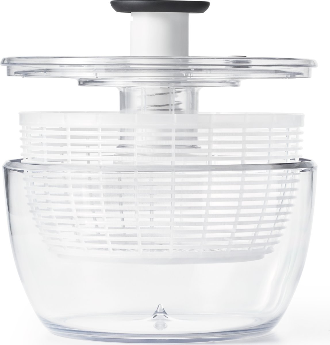 OXO Salatslynge stor, klar/hvid, Ø26cm.