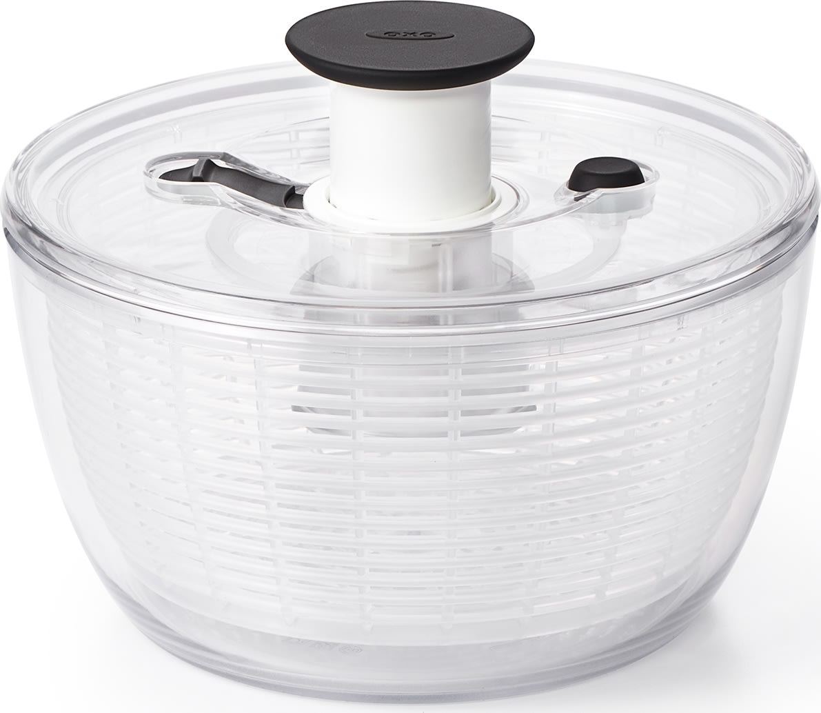 OXO Salatslynge lille, klar/hvid, Ø21cm.