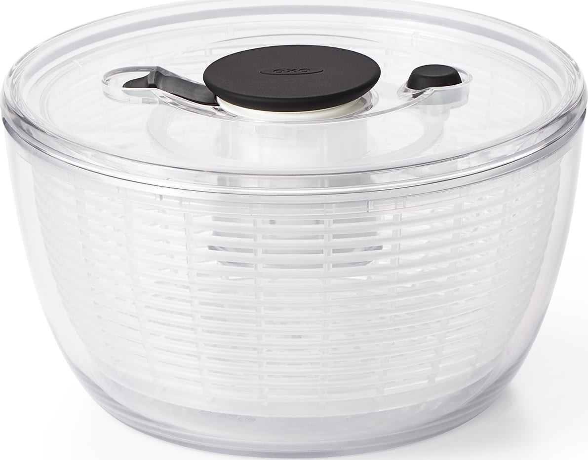OXO Salatslynge lille, klar/hvid, Ø21cm.