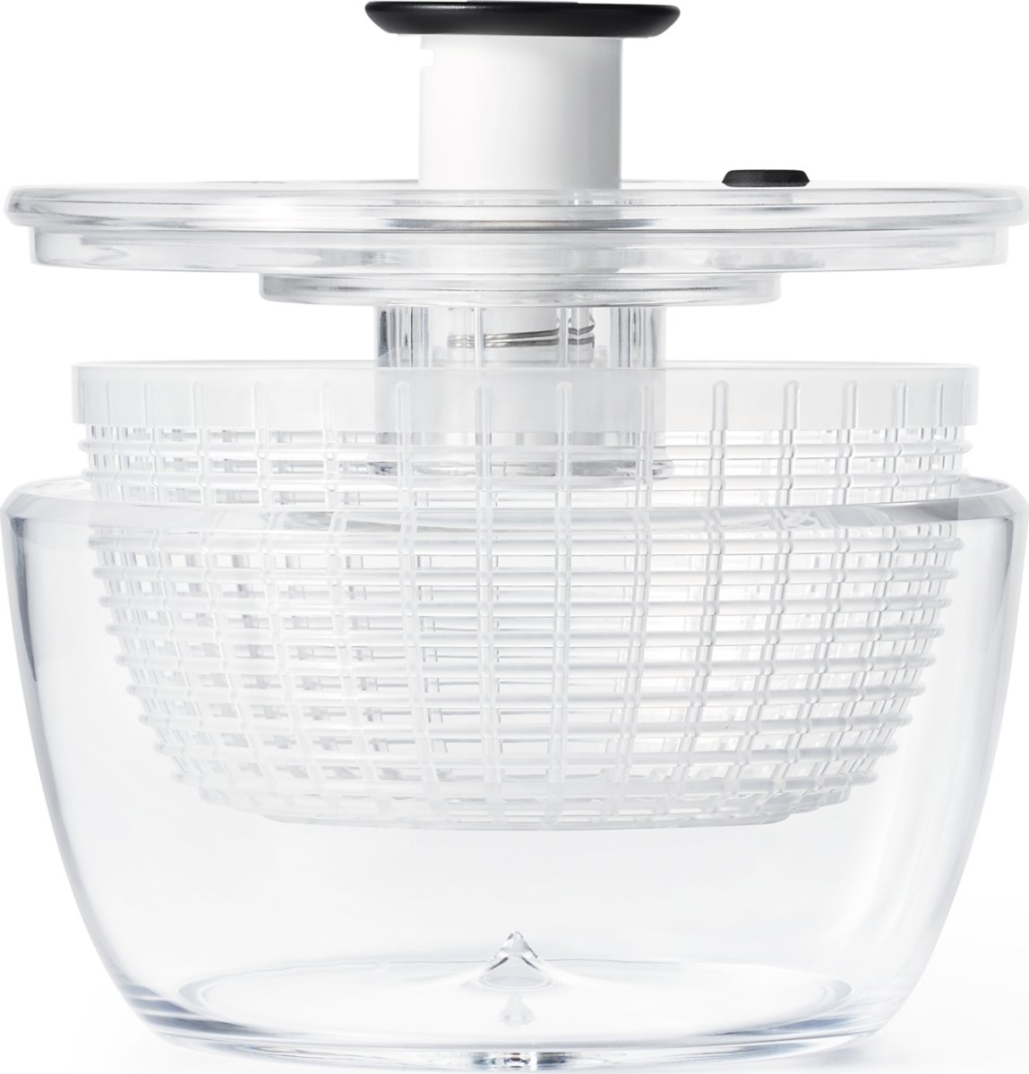 OXO Salatslynge lille, klar/hvid, Ø21cm.