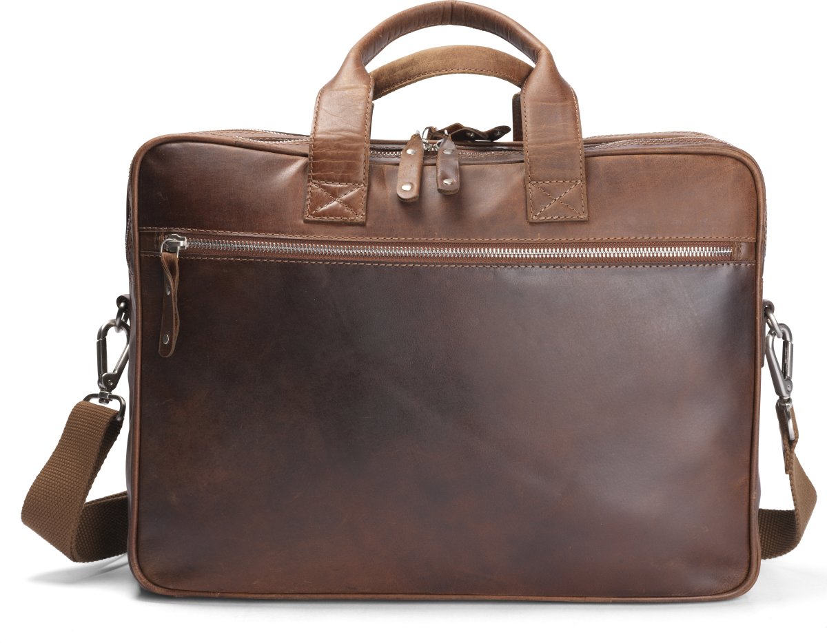 Carlobolaget Florens Computertaske, 15,6", cognac