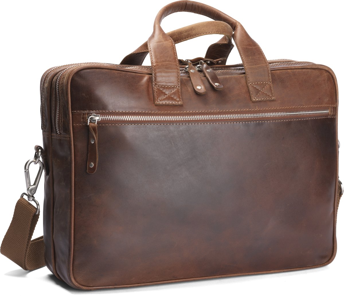 Carlobolaget Florens Computertaske, 15,6", cognac