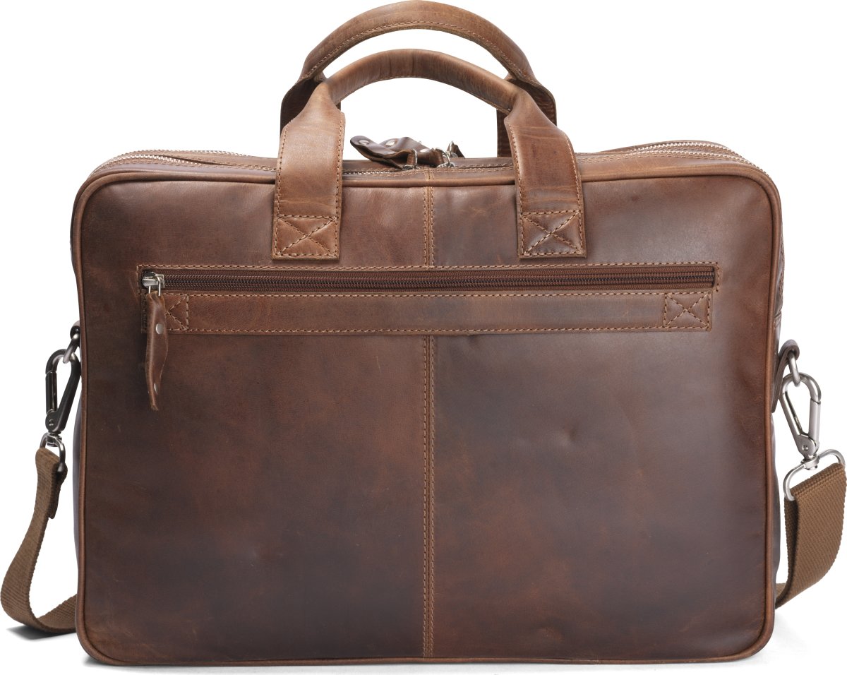 Carlobolaget Florens Computertaske, 15,6", cognac