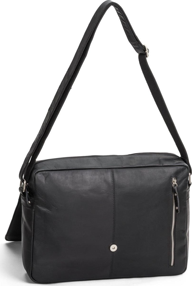Carlobolaget Florens Skuldertaske, 15,6", sort