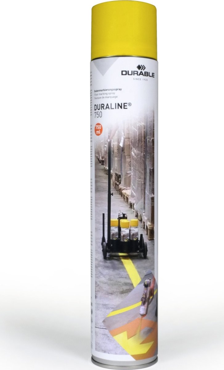 Duraline gulvmarkeringsmaling, 750ml, gul