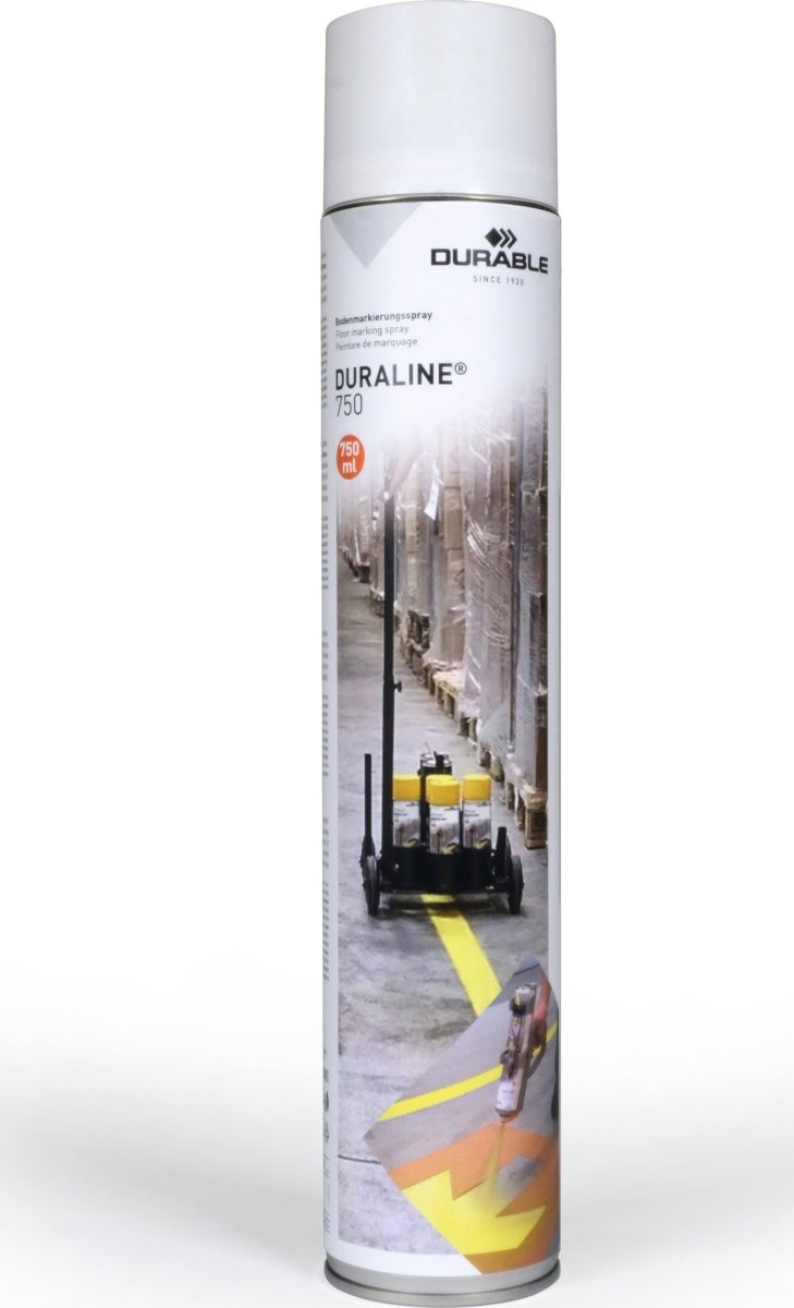 Duraline gulvmarkeringsmaling, 750ml, hvid