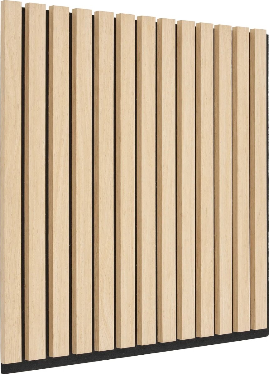 Form akustikpanel, 52x52x2,5 cm, finer/egetræslook