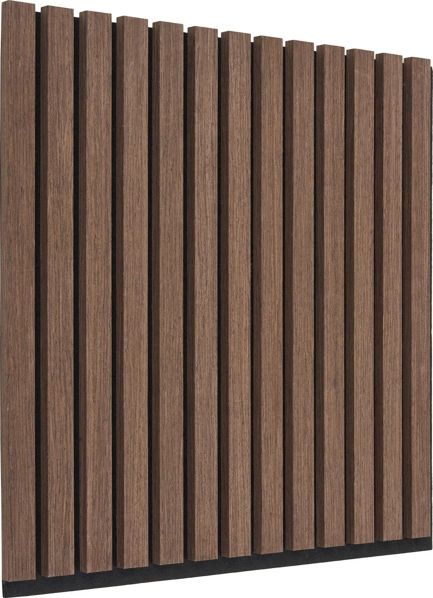 Form akustikpanel, 52x52x2,5 cm, finer/valnødlook