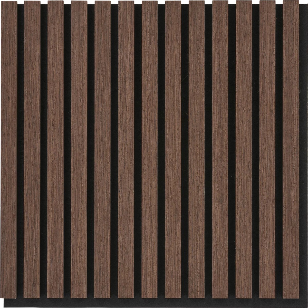 Form akustikpanel, 52x52x2,5 cm, finer/valnødlook