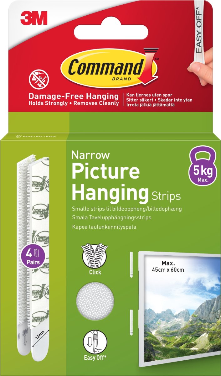 Command Klæbestrips til billedophæng | S | Hvid