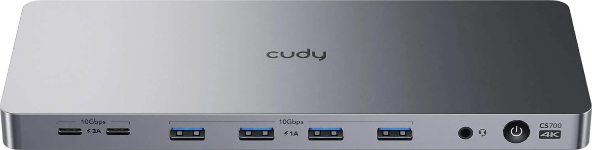 CUDY Dockingstation CS700 10Gbps USB-C Dual 4K