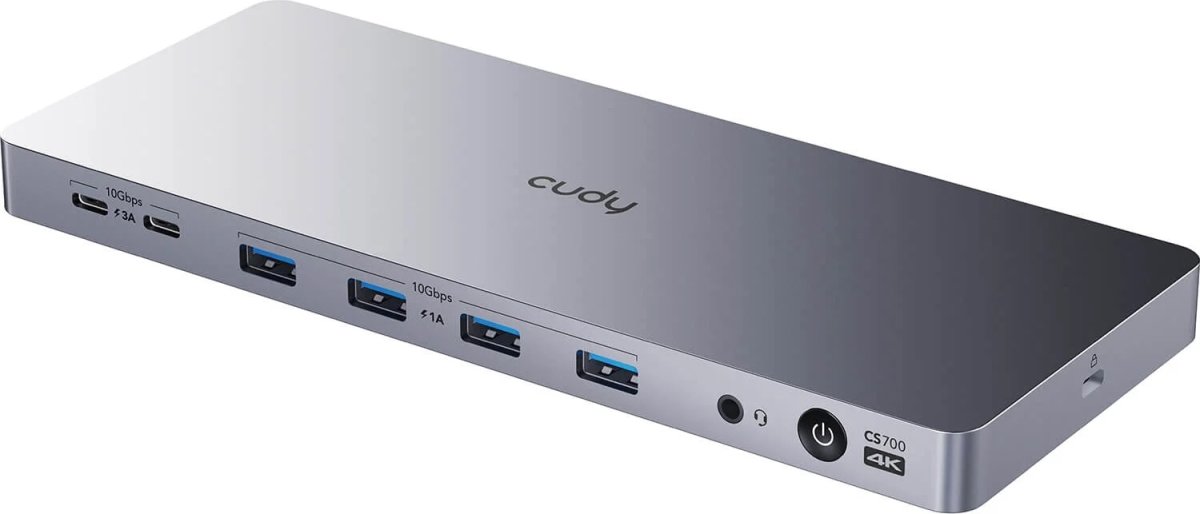 CUDY Dockingstation CS700 10Gbps USB-C Dual 4K