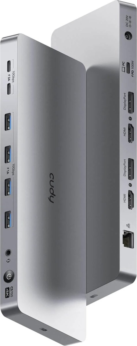 CUDY Dockingstation CS700 10Gbps USB-C Dual 4K